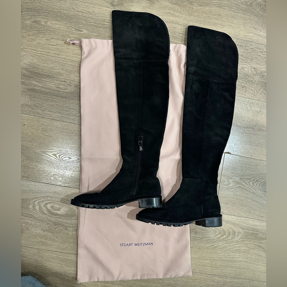 Stuart Weitzman Amber suede over the knee boots